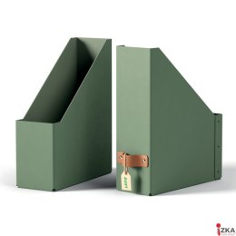Pojemnik na dokumenty Leitz Puro, z tektury w 100% z recyklingu, 2 szt., zielony 24710050.
