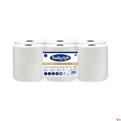 Ręcznik w roli autocut PRO (6rolek) biały, celuloza, 3w, 150m, 98925 BULKYSOFT