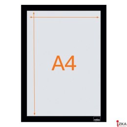 Samoprzylepna, magnetyczna ramka Nobo na plakat (2 szt.), A4, srebrna
