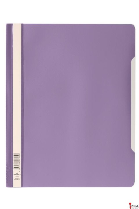 Skoroszyt A4 z przezroczystą okładką standardowy z PVC lila 257033 DURABLE
