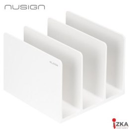 Stojak na dokumenty, organizer Nusign ENS006, biały ENS006-WH Deli