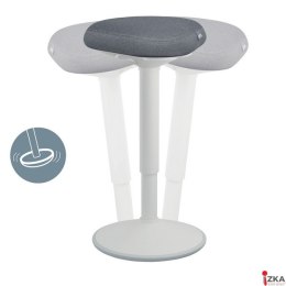 Stołek Leitz Ergo do pracy w pozycji półstojącej, jasnoszary 65450085