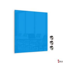 TABLICA SZKLANA MAGNETYCZNA 800X600MMNIEBIESKA (053) SZM86/N