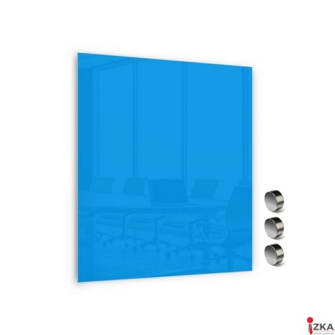 TABLICA SZKLANA MAGNETYCZNA 800X600MMNIEBIESKA (053) SZM86/N