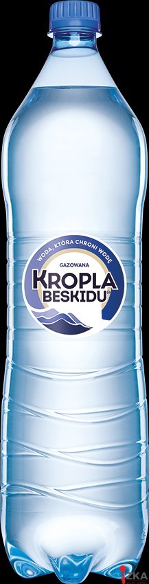 Woda KROPLA BESKIDU gazowana 1.5L butelka PET zgrzewka 6 szt. KAUCJA