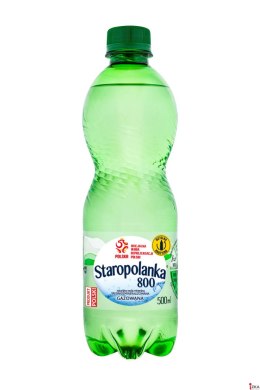Woda STAROPOLANKA 0,5L gazowana zgrzewka 12szt. KAUCJA