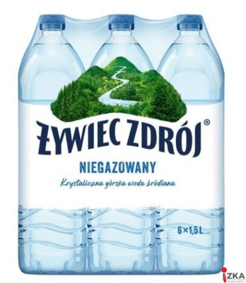 Woda ŻYWIEC ZDRÓJ 1.5l niegazowana zgrzewka 6 szt. KAUCJA