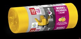 ANNA ZARADNA Worki 35l na śmieci z uszami, zapach cytrusów (28 szt.) 033638