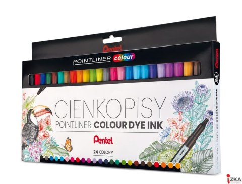 Zestawy POINTLINER colour 24 szt. S40-ST24PL Pentel
