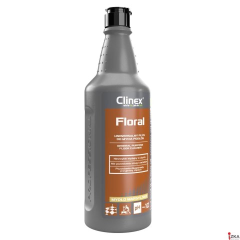 CLINEX Płyn uniwersalny Floral, do mycia podłóg, mydło marsylskie, 1l, CL77925