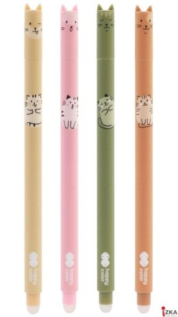 Długopis wymazywalny, Warm Kitty , 0.5mm, niebieski, Happy Color, HA 4120 01WK-3