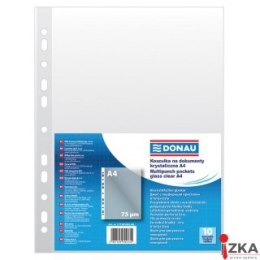 Koszulki na dokumenty DONAU, PP, A4, krystal, 75mikr., 10szt., 1773910PL-00