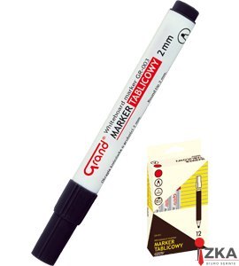Marker tablicowy GR-003 okrągła końcówka czarny GRAND 160-1308