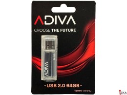 Pamięć Pendrive ADIVA 64GB czarny USB 2.0