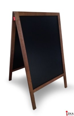Potykacz kredowy MEMOBE czarny, rama drewniana lakierowana brązowa, 50x70 cm MTX050070.19.46.51 SALE