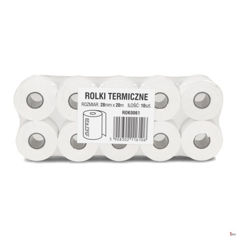 Rolki termiczne DOTTS 28mm x 20m (10szt) BPA FREE