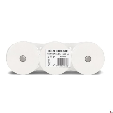 Rolki termiczne DOTTS 57mm x 100m (3szt) BPA FREE