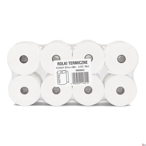 Rolki termiczne DOTTS 57mm x 60m (10szt) BPA FREE