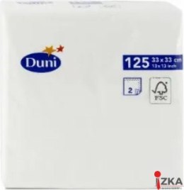 Serwetka TISSUE - Biała 180376 - 33x33 cm - 125 szt. - op. zbiorcze 16 op.