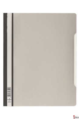 Skoroszyt twardy A4 z przezroczystą okładką, standardowy z PVC, szary, 257010 DURABLE