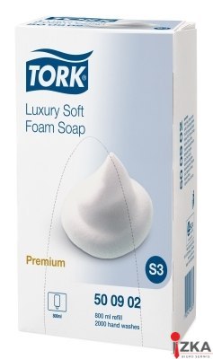 TORK Mydło w piance luksusowe, Premium, białe, 800 ml, S3, 500902