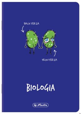 Zeszyt eco PP, A5, 60k, kratka, granatowy, biologia, 400198101 HERLITZ