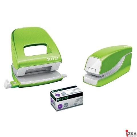 Zszywacz elektryczny na baterie WOW, zielony, 3 lata gwarancji, 10 kartek 55661054 LEITZ