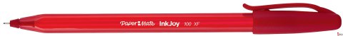 Długopis ze skuwką INKJOY 100 CAP M czerwony PAPER MATE S0957140