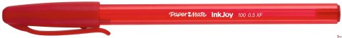 Długopis ze skuwką INKJOY 100 CAP M czerwony PAPER MATE S0957140