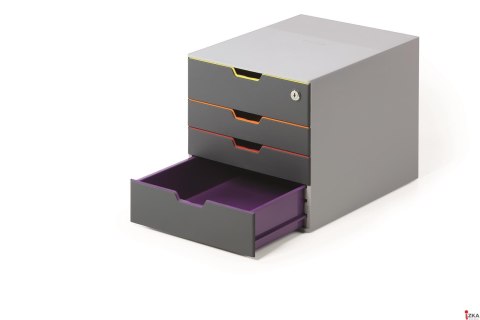 Pojemnik VARICOLOR z 4 szufladkami DURABLE 7606-27 Pojemnik VARICOLOR z 4 szufladkami DURABLE 7606-27