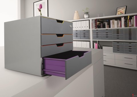 Pojemnik VARICOLOR z 4 szufladkami DURABLE 7606-27 Pojemnik VARICOLOR z 4 szufladkami DURABLE 7606-27