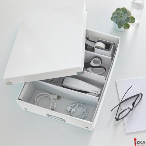 Pudełko z przegródkami LEITZ C&S duże białe 60580001