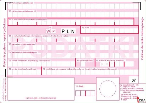 Polecenie przelewu 2 odcinkowe A6, 80 kartek 10-471-5 DOTTS