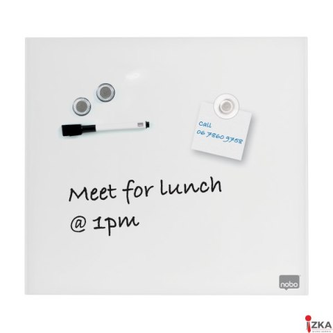 Tablica szklana NOBO Diamond Glass biała 450x450 1903957