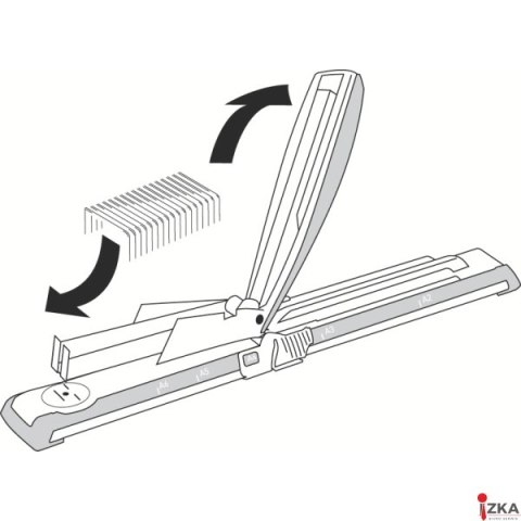 Zszywacz długoramienny LEITZ 5560 czarny 40 kartek 24/6 55600095 Zszywacz długoramienny LEITZ 5560 czarny 40 kartek 24/6 55600095