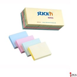 Bloczki STICKN 38x51mm mix pastelowy 12bloczków x 100 kartek 21531