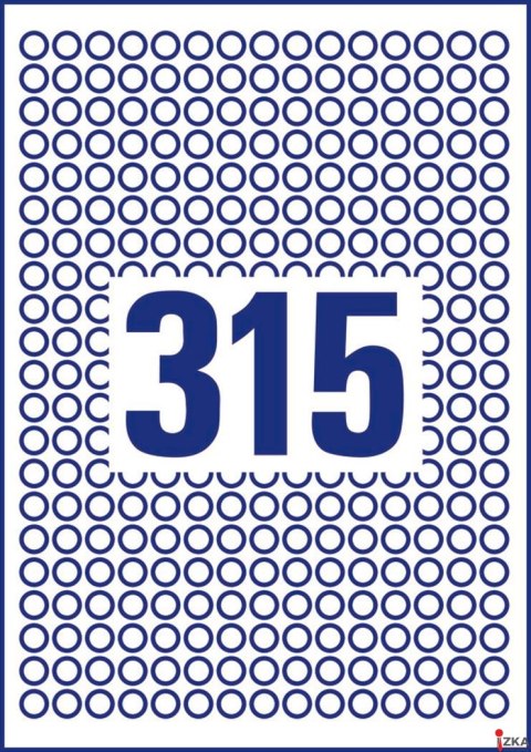 Usuwalne etykiety okrągłe L6019REV-25 Q10 25ark. Avery Zweckform