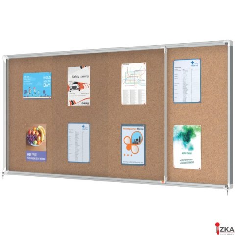 Gablota korkowa Nobo Premium Plus 27xA4 (drzwiczki przesówne) 1915333