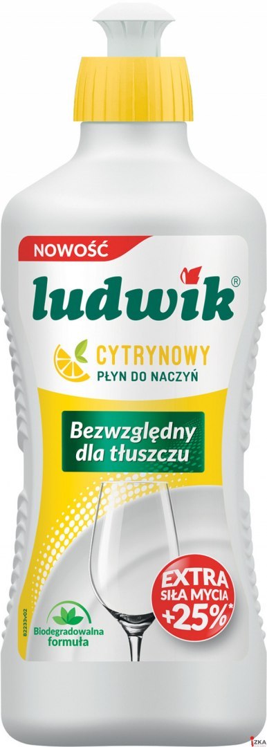 LUDWIK Płyn do mycia naczyń 450g cytrynowy 028850 LUDWIK Płyn do mycia naczyń 450g cytrynowy 028850
