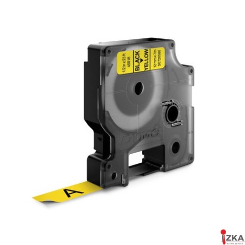 Taśma DYMO D1 - 12 mm x 7 m, czarny / żółty S0720580 do drukarek etykiet