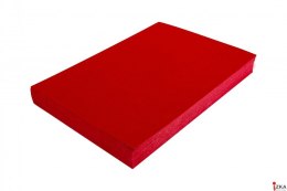 Karton DELTA skóropodobny czerwony A4 DOTTS 100 szt. okładki do bindowania