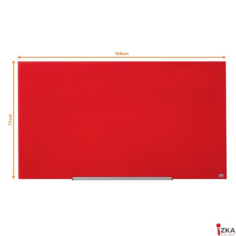 Szklana tablica Nobo Impression Pro 1260x710mm, czerwona Szklana tablica Nobo Impression Pro 1260x710mm, czerwona