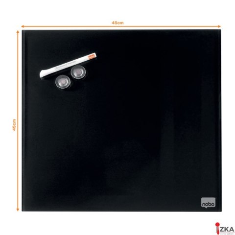 Tablica szklana NOBO Diamond Glass czarna 450x450 1903951 Tablica szklana NOBO Diamond Glass czarna 450x450 1903951