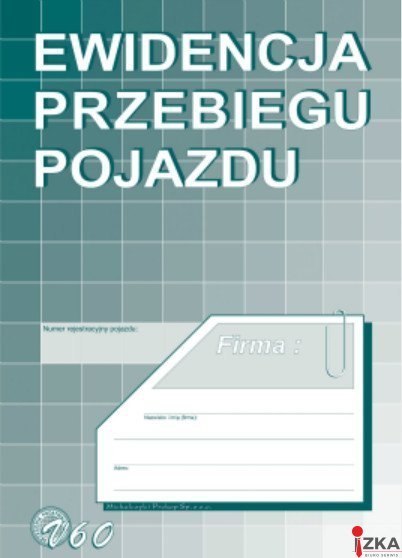 V-60 Ewidencja przebiegu pojazdu MICHALCZYK&PROKOP