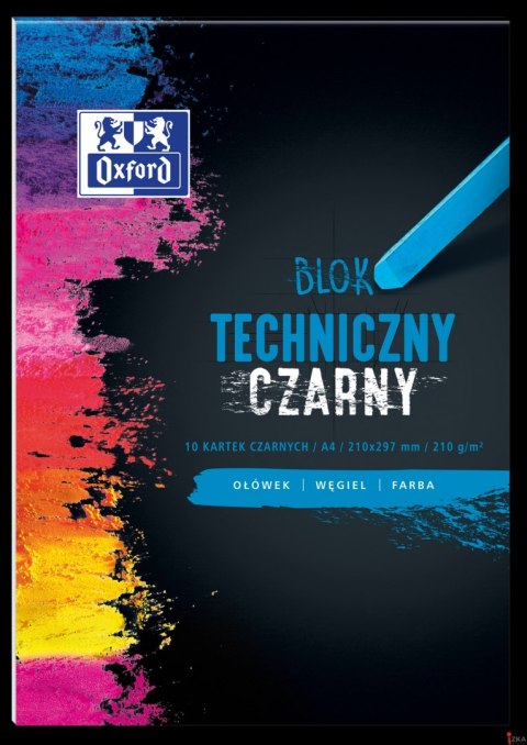 Blok techniczny OXFORD A4 10k 210G czarny 400093231 Blok techniczny OXFORD A4 10k 210G czarny 400093231