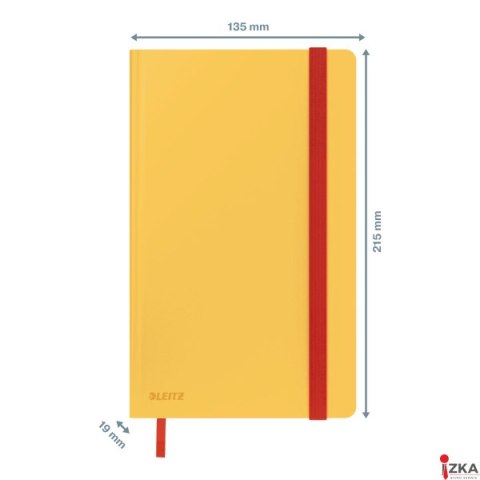 Notatnik Leitz Cosy, A5, kratka, żółty 44540019