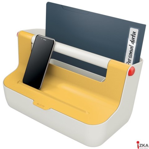 Pojemnik z uchwytem Leitz Cosy, żółty 61250019