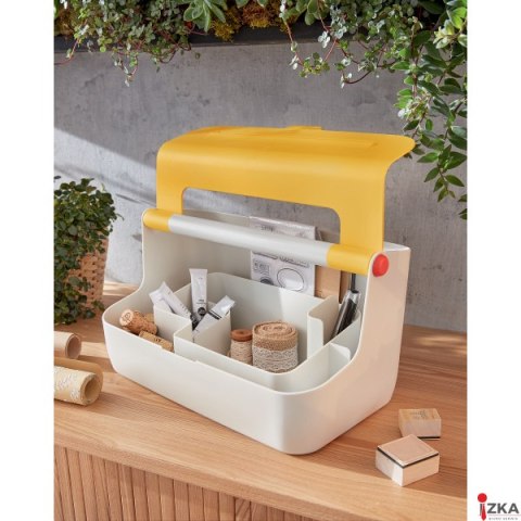 Pojemnik z uchwytem Leitz Cosy, żółty 61250019
