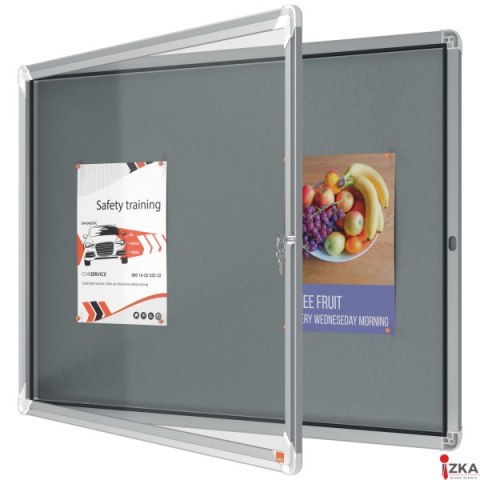 Gablota filcowa wewnętrzna Nobo Premium Plus 8xA4, szara 1915329