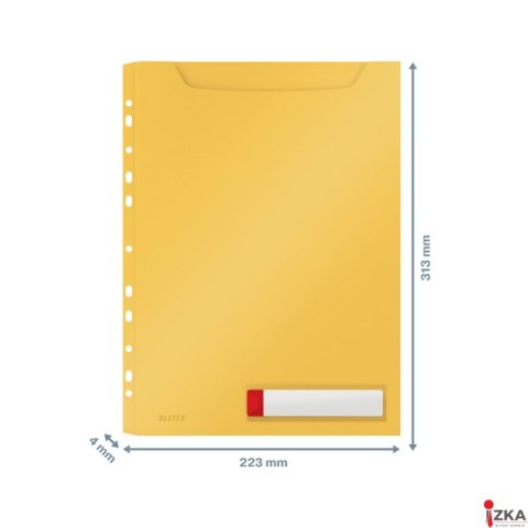 Koszulka o zwiększonej pojemności Leitz Cosy (3), żółta 46680019 Koszulka o zwiększonej pojemności Leitz Cosy (3), żółta 46680019